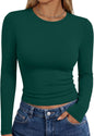 Trendy Queen Womens Long Sleeve T Shirts Fall Fashion Basic Y2K Tops 2026