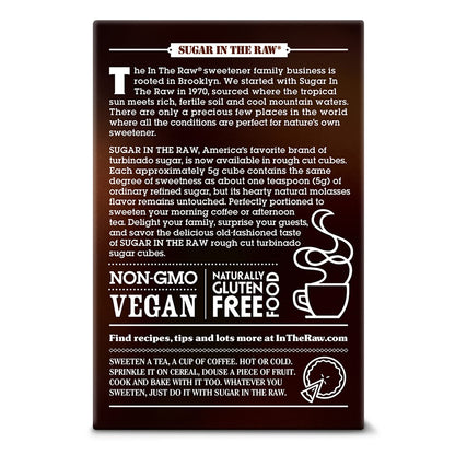 In The Raw Granulated Turbinado Cane Sugar, 2 lb Box, Pure, All-Natural Turbinado Sugar, Non-GMO Project Verified, Kosher, Vegan and Gluten Free (Pack of 12)
