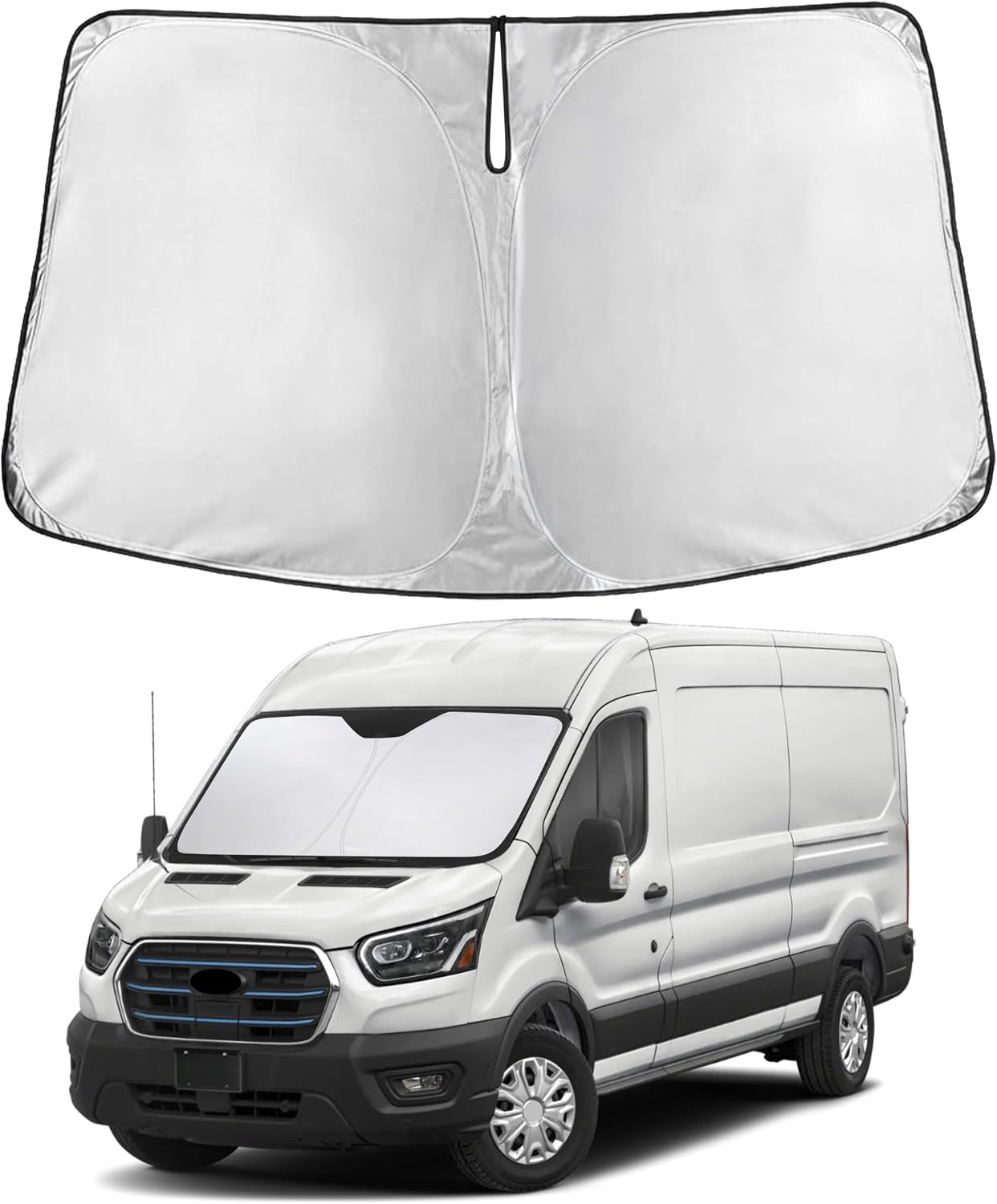 Autovir Windshield Sun Shade, 2017-2026 Tesla Model 3 & Y, 280T Visor Shade