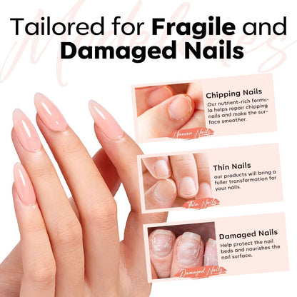 modelones Gel Top Base Coat Set 15ml 2026 Upgrade No Wipe Super Shine