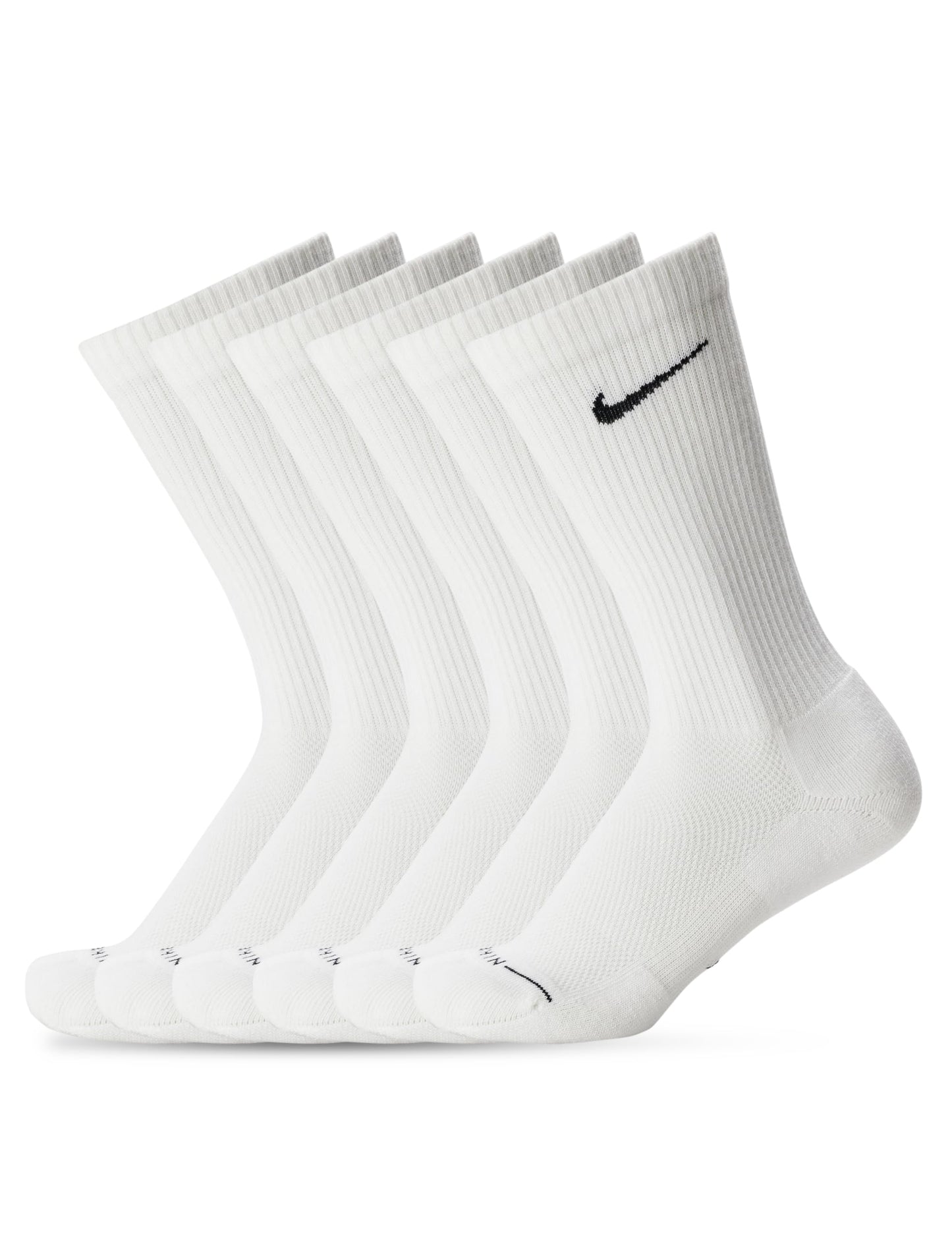 Nike Adult Dri-FIT Everyday Elevated Crew Socks (6-Packs) | Mens and Womens