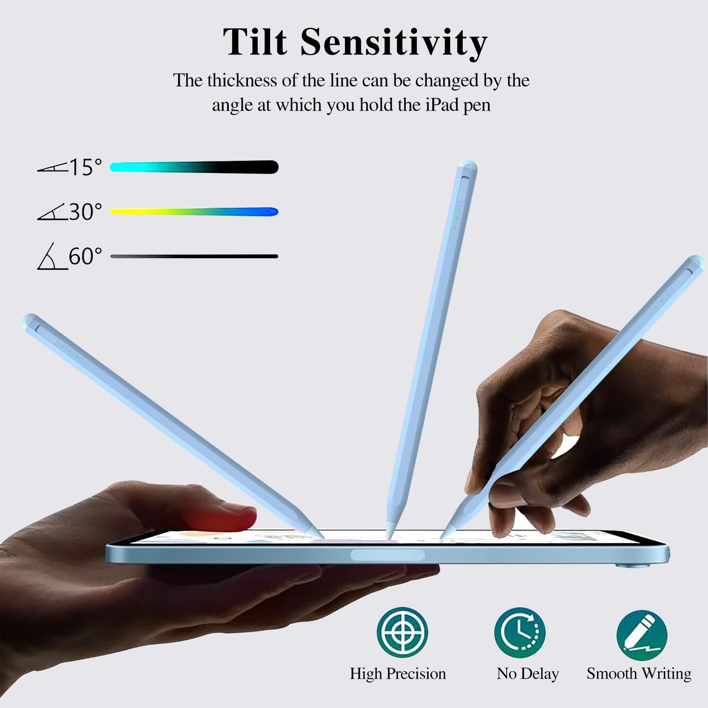 Stylus Pen for iPad11&10thGen,14Mins Faster Charge, with Pencil Holder,Palm Rejection, Tilt Sensitivity, for iPad Air11&13-inch(M3/M2), iPad Pro 11&13-inch (M4),iPad 6-11th,iPad Pro 11/12.9 inch