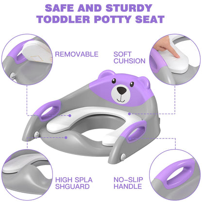Potty Training Toilet for Toddlers, 2-in-1 Potty Training seat, Anti-Slip