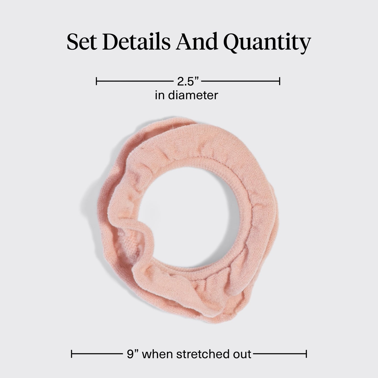 Kitsch Elastic Hair Ties No Damage | Stretchable Hair Bands - Neutral 12pcs