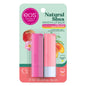 eos 100% Natural Lip Balm - Strawberry Sorbet and Pomegranate Raspberry, All-Day Moisture, Lip Care Products, 0.14 oz, 2-Pack