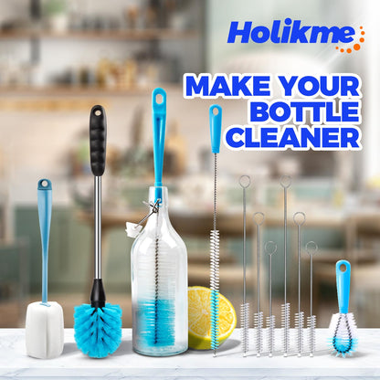 Holikme Bottle Brush Tube Cleaning Lab Set with Long Handle,White