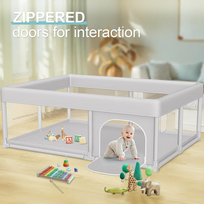 Hiaksedt Baby Playpen 50x50 Inch, Play Pens for Babies and Toddlers