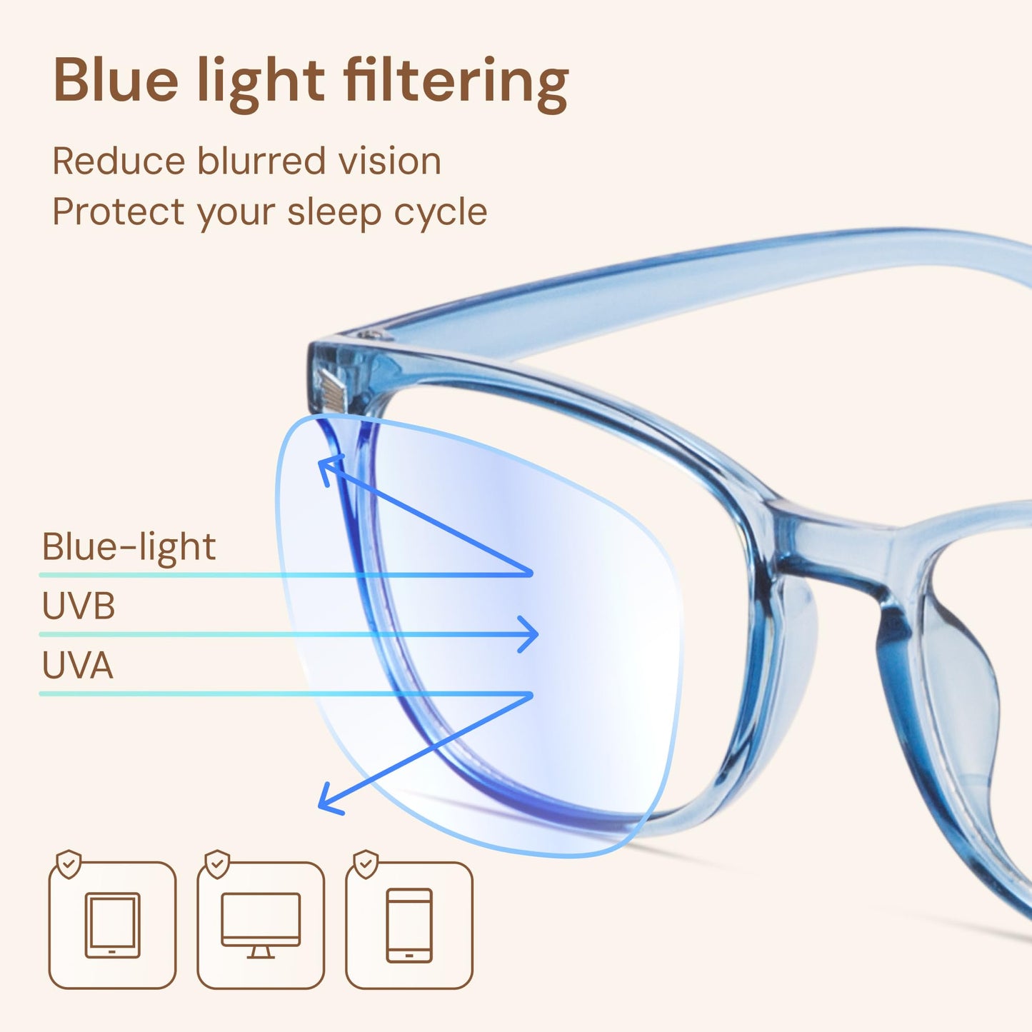 Gaoye Blue Light Glasses for Women - 3 Pack