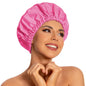 Edoneery Shower Caps for Women Reusable Waterproof, Shower Hair Cap
