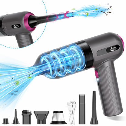 KMM Handheld Car Vacuum Cleaner, Hand Held Vacuum Cleaner and Air Duster