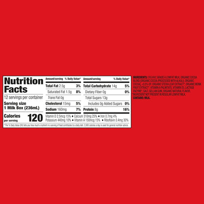 Horizon Organic Shelf Stable Whole Milk Boxes, Pack of 18-8g Protein per Serving