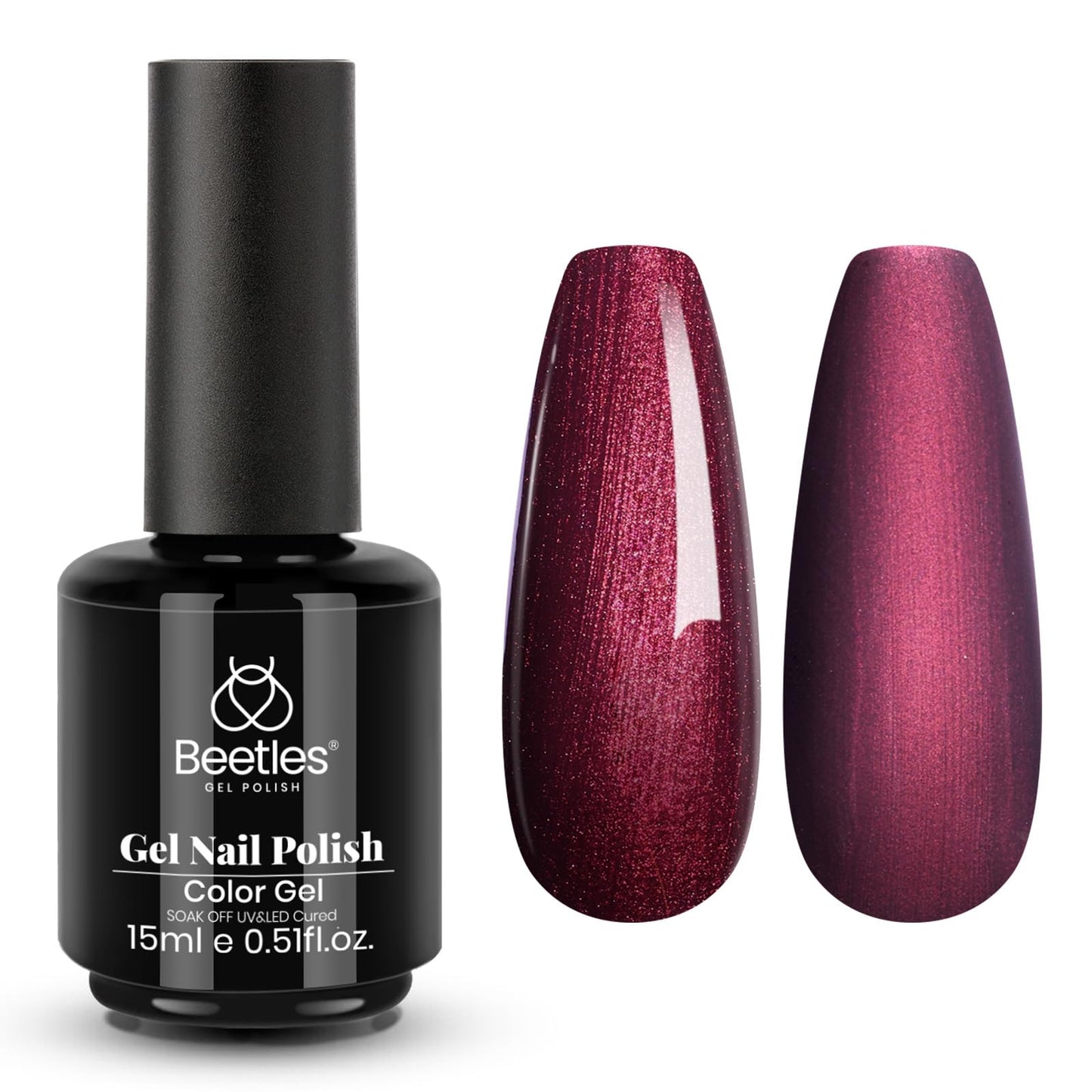 Beetles Purple Gel Nail Polish, 1 Pcs 15ml Purple Gel Polish
