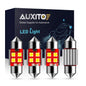 AUXITO 194 LED Bulbs for License Plate Light 168 175 2825 W5W T10 24-SMD 3014 Chipsets 6000K White for Car Dome Door Map Dash Courtesy Cargo License Plate Lights, Pack of 2