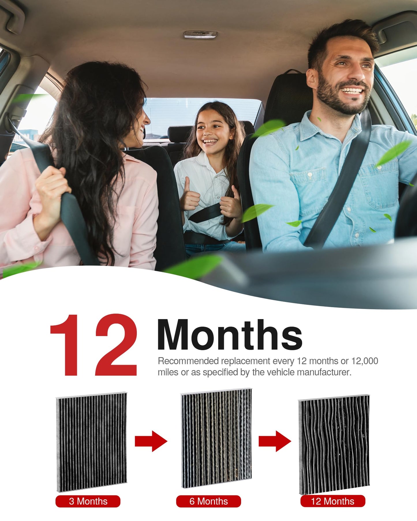 Puroma Cabin Air Filter Activated Carbon for CF11920 CP920 6043C Ford C-Max