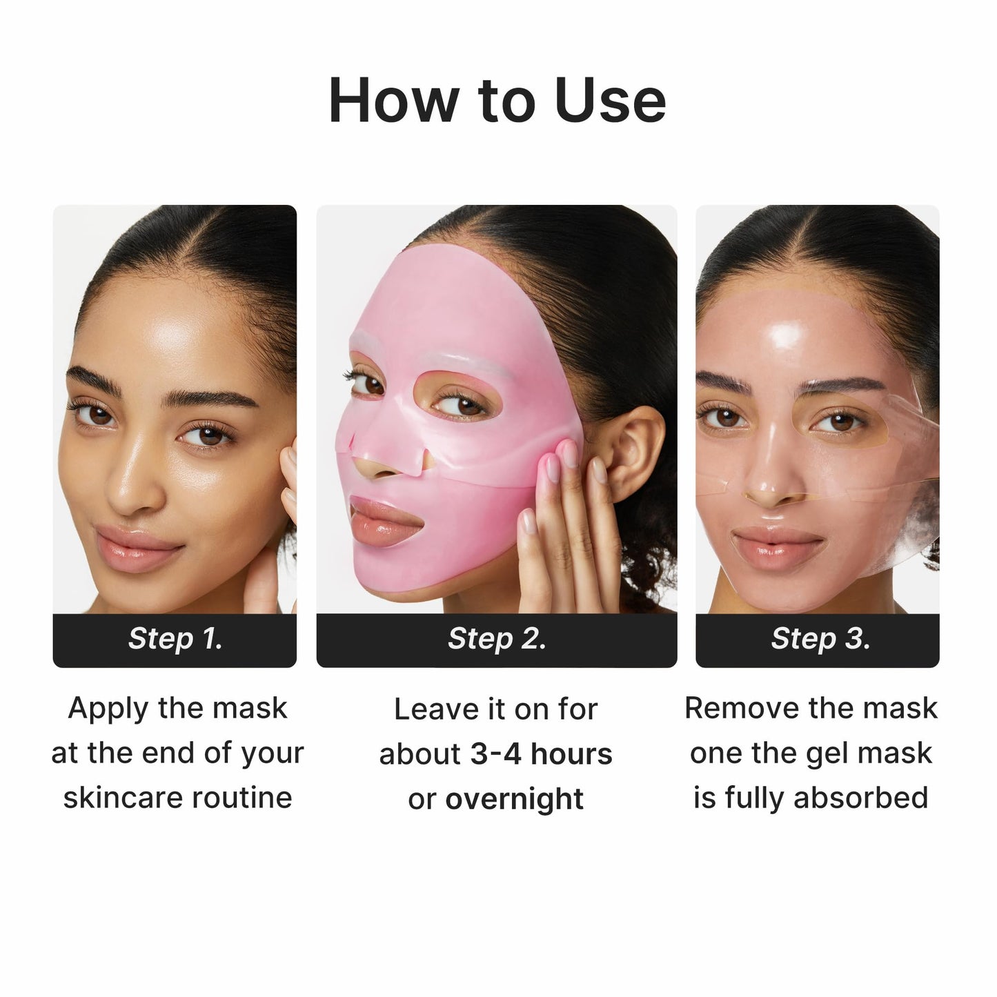 medicube Jelly Gel Mask with Salmon DNA PDRN Pink Collagen, 4EA