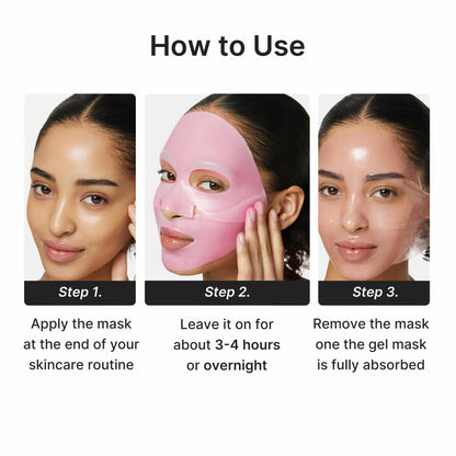 medicube Jelly Gel Mask with Salmon DNA PDRN Pink Collagen, 4EA