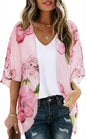 CHICGAL Womens Floral Kimono Cardigan Beach Cover Up Casual Summer Tops