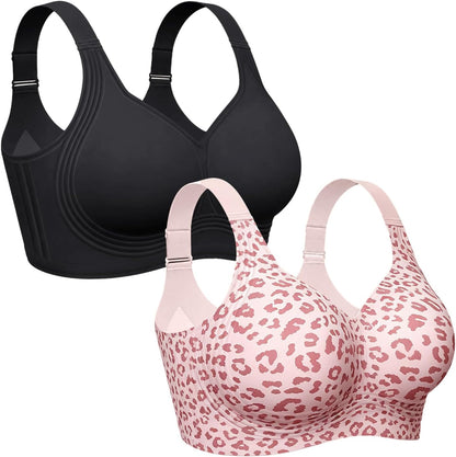 OEAK Womens Wireless Jelly Bras Plus Size Support Push Up Comfortable Bra