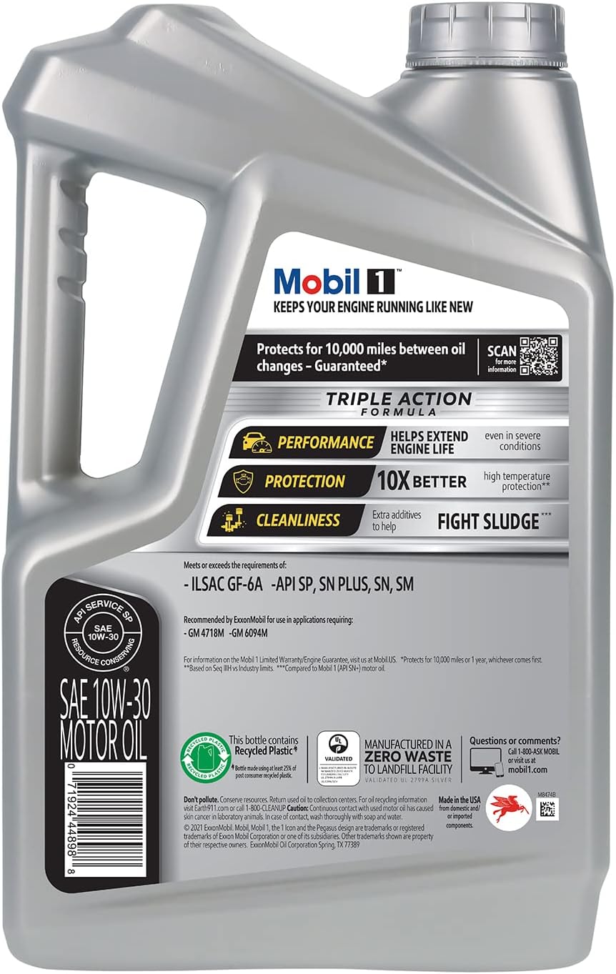 Mobil 1 European Car Formula Full Synthetic Motor Oil 0W-40, 5 Quart