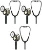 3M Littmann Classic III Monitoring Stethoscope, 5803, More Than 2X as Loud, Weighs Less, Stainless Steel Black-Finish Chestpiece, 27" Black Tube, Stem and Headset