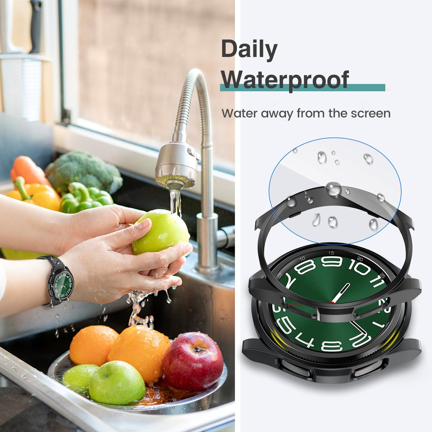 Tensea 5+5PCS for Samsung Galaxy Watch Ultra 47mm Screen Protector Case