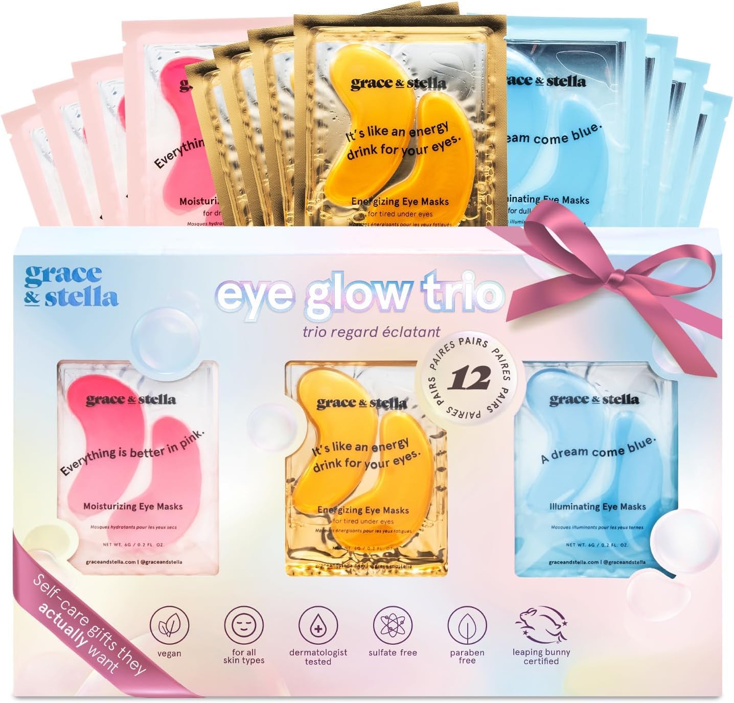 grace & stella Award Winning Eye Patches for Puffy Eyes