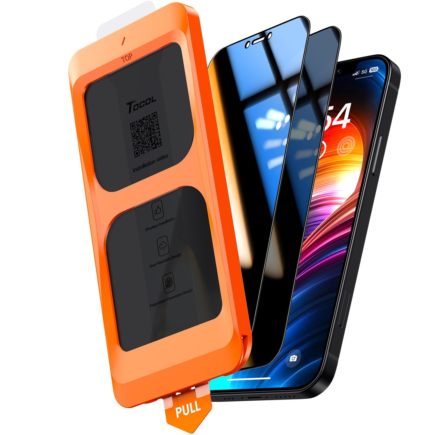 TOCOL for iPhone 17 Pro Max Screen Protector, Clear