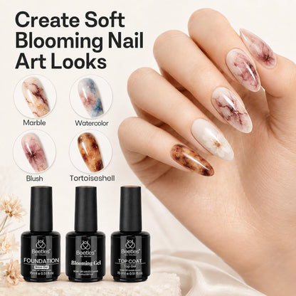 Beetles 2 Pcs 15ml No Wipe Gel Top Coat and Base Coat Set