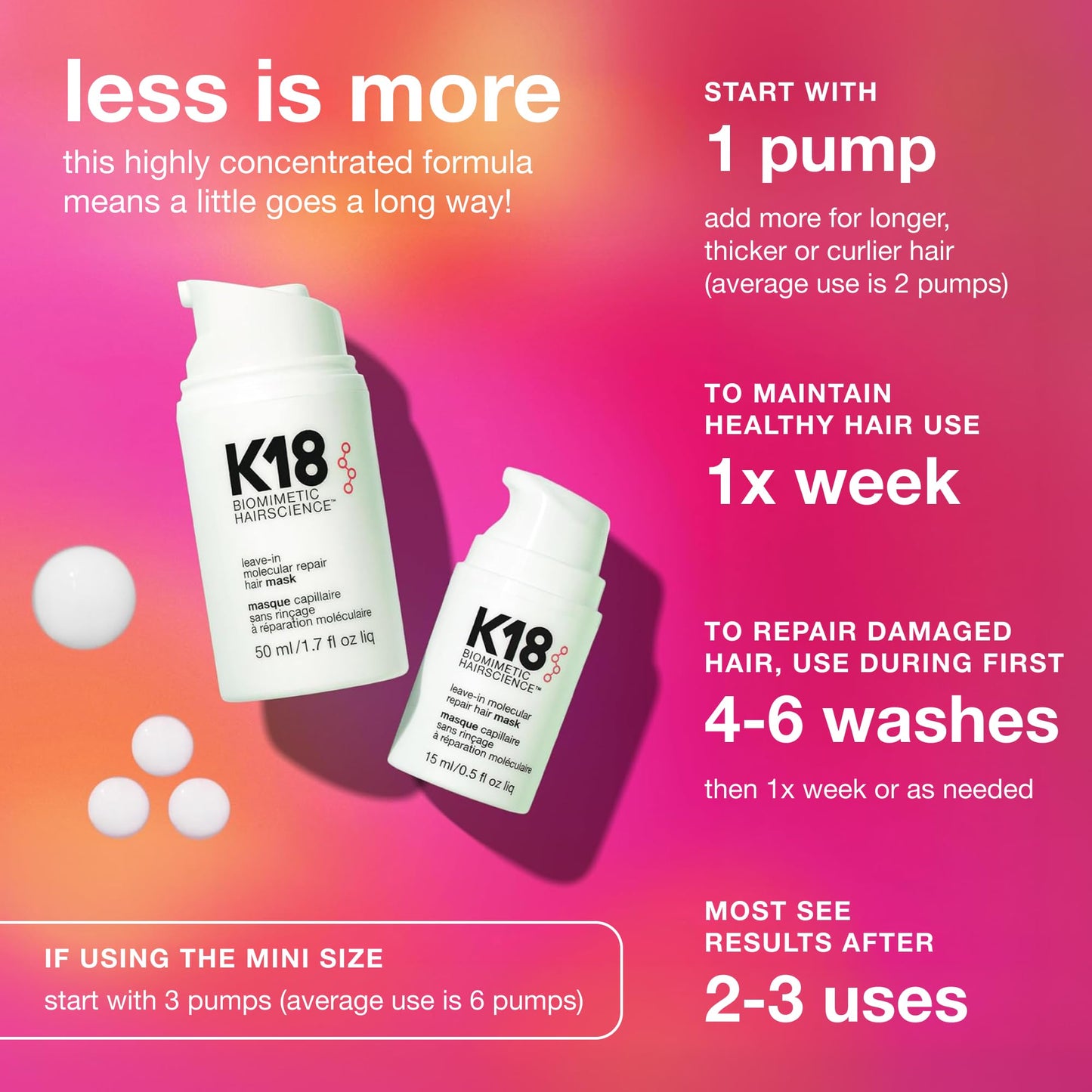 K18 Leave-In Molecular Repair Hair Mask