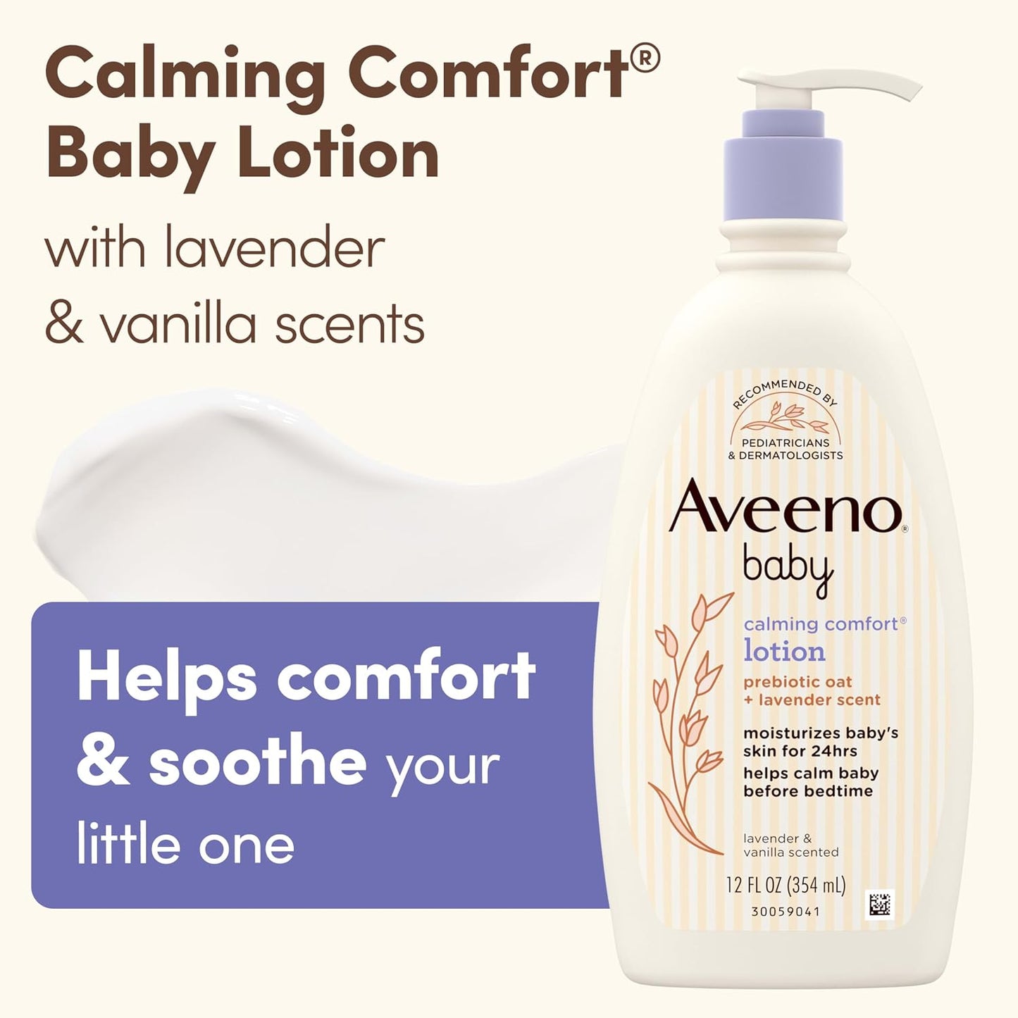 Aveeno Baby Calming Comfort Moisturizing Body Lotion, 18 fl. oz