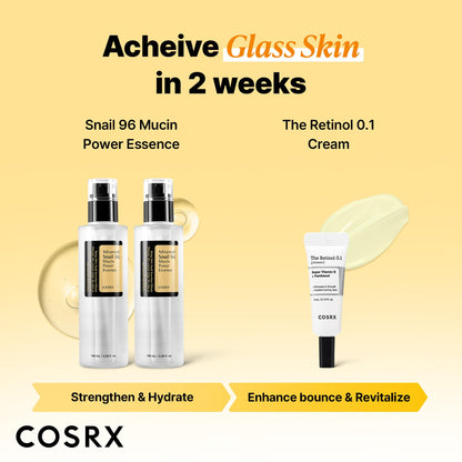 COSRX Snail Mucin 96% Repairing Serum for Sooothing & Hydrating 3.38 oz.