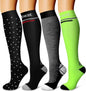 Laite Hebe 4 Pairs-Compression Socks for Women&Men Circulation-Best Support for Nurses,Running,Athletic