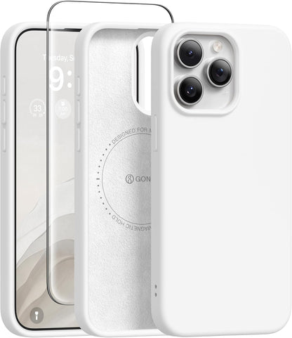 GONEZ Magnetic for iPhone 17 Pro Max Case, Silicone Cover Stone