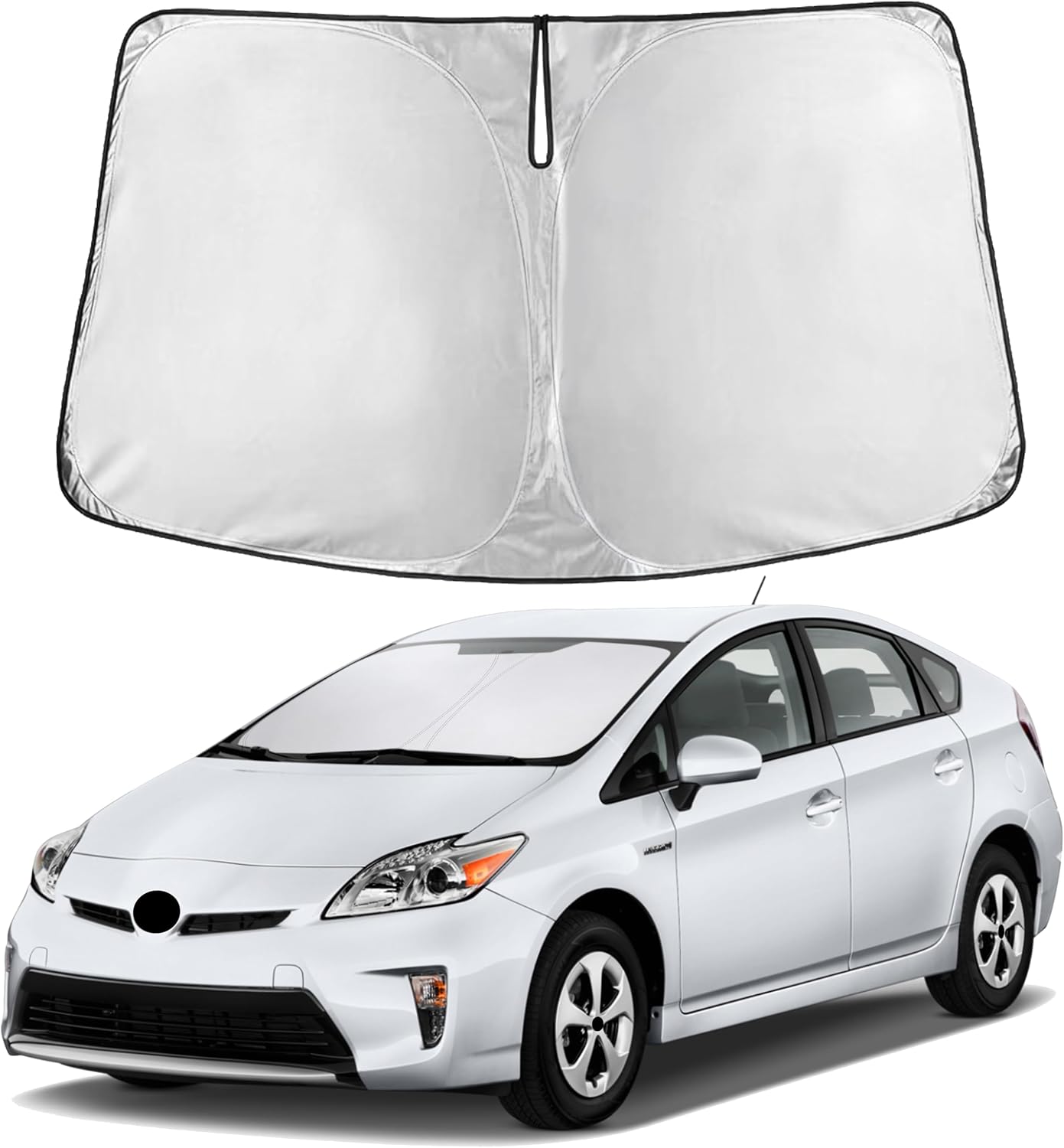 Econour Car Windshield Sun Shade, Front Window Sun Blocker for SUVs,Sedan