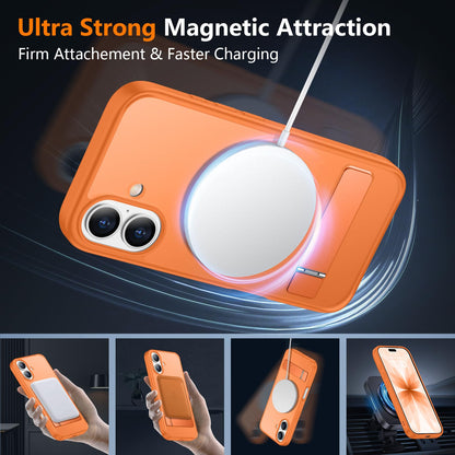 SPIDERCASE Magnetic for iPhone 17 Pro Max Case,with Kickstand,Clear
