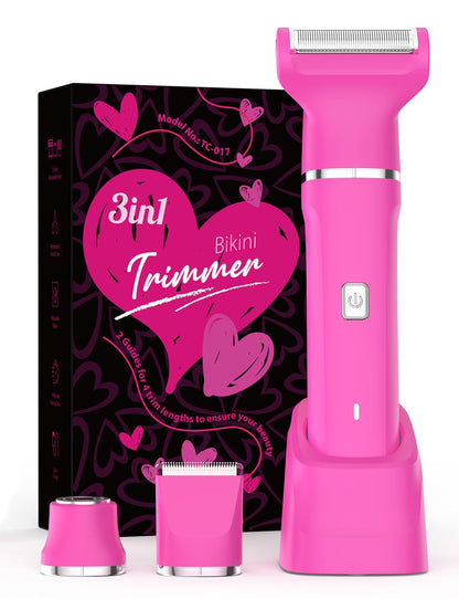 Risina 2-in-1 Bikini Trimmer for Women, Women's Electric Razor, Face Shaver