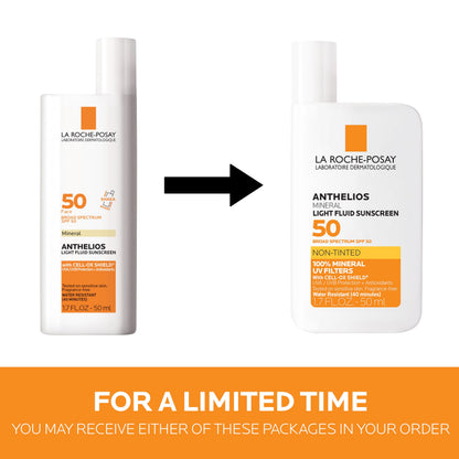 La Roche-Posay Anthelios Mineral Light Fluid Sunscreen for Face in 5 shades