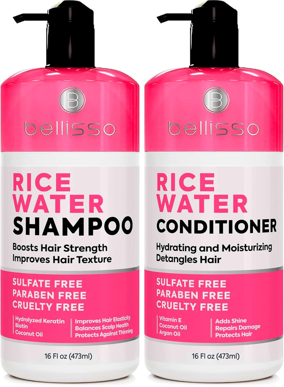 Caffeine Shampoo and Conditioner Set - Volumizing Products for Women and Men - Thickening, Volume Boosting Formula for Thinning and Fine Hair - Sulfate Free, No Parabens - Hydrating, Salon Grade