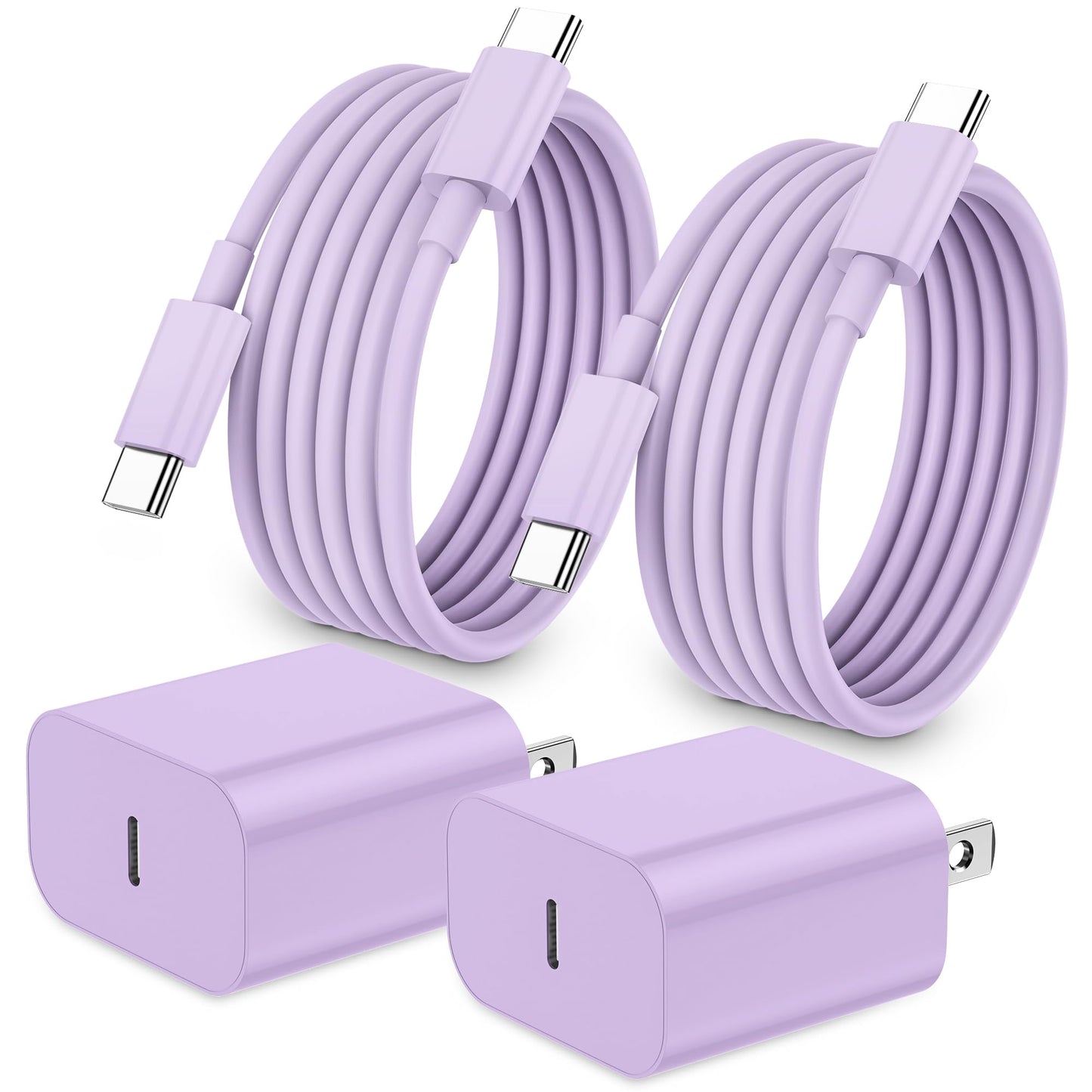 iPhone 17 16 15 Charger Fast Charging,2Pack 20W Apple iPad USB C Wall Charger Block with 6FT USB C to C Cable for iPhone 17/Pro/Pro Max/17 Air/ 16/16 Pro/16 Pro Max/15/Plus/Pro/Pro Max