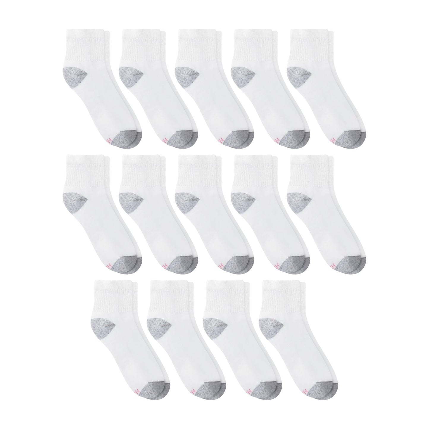 Hanes Women's Crew, Ankle, and No-Show Moisture-Wicking Cushioned Athletic Socks (14 Pack)