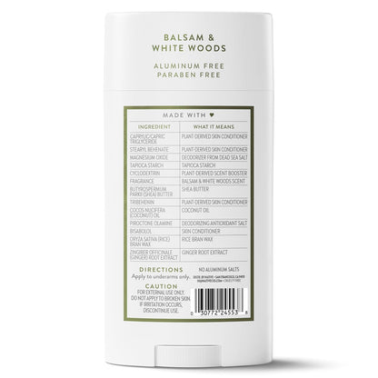Native Aluminum Free Deodorant, Ocean & Timber, Large Size Stick, 72 Hour Odor Control, for Women & Men, Contains Naturally Derived Ingredients, 3.1 oz