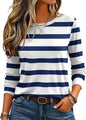 Zeagoo Women's Casual Shirts Long Sleeve Tops Crewneck Tshirts Fall Clothes