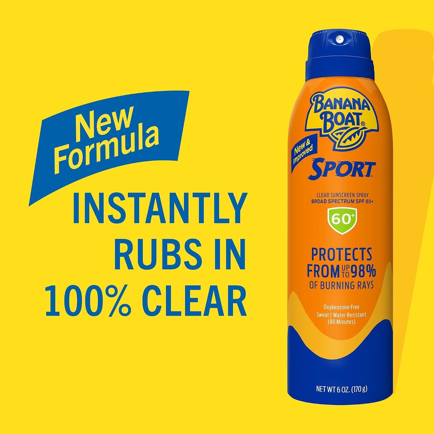 Banana Boat Sport SPF 50 Sunscreen Spray, 6 oz (2 Pack)