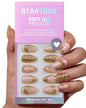 BTArtbox Press On Nails, Vanilla Cream, Short Square, Ombre Peach, 32Ct