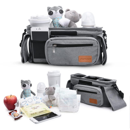 Momcozy Universal Stroller Organizer with Insulated Cup Holder