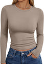 Trendy Queen Womens Long Sleeve T Shirts Fall Fashion Basic Y2K Tops 2026