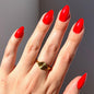 Glamnetic Press On Nails - Short Almond, Glossy Fake Nails 24 Pc Full Kit