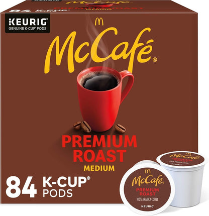 McCafe Premium Roast Coffee, Single Serve Keurig K-Cup Pods, Medium Roast, 84 Count