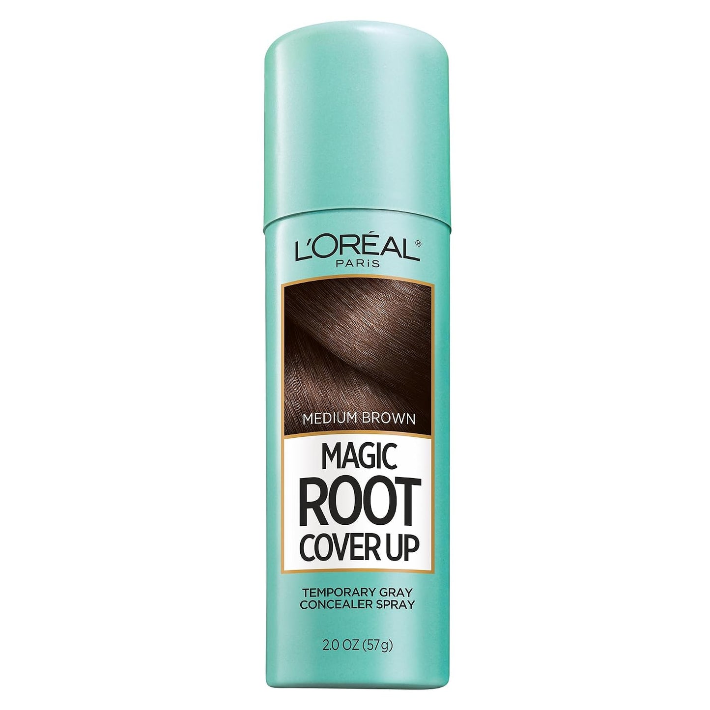 L'Oreal Paris Magic Root Cover Up Gray Hair Spray, 100% Gray Hair Coverage with Buildable, Lightweight, Transfer-Resistant, and Temporary Formula, Ammonia-Free, Dark Blonde, 2 oz (1 Count)