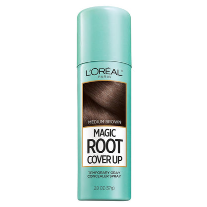 L'Oreal Paris Magic Root Cover Up Gray Hair Spray, 100% Gray Hair Coverage with Buildable, Lightweight, Transfer-Resistant, and Temporary Formula, Ammonia-Free, Dark Blonde, 2 oz (1 Count)